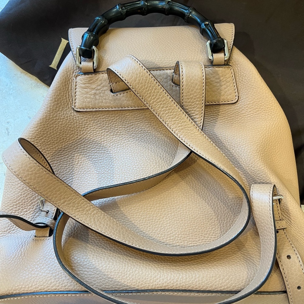 Gucci Bamboo Tassel Backpack Leather - Picture 2 of 6